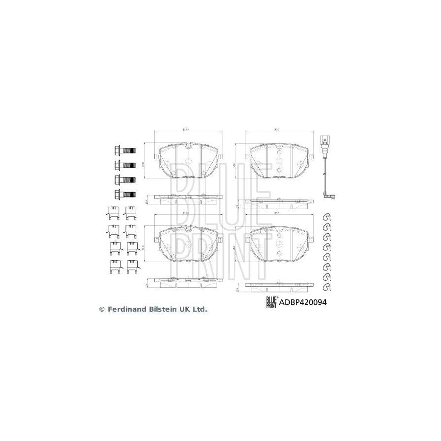Blue Print Adbp420094 Brake Pad Set