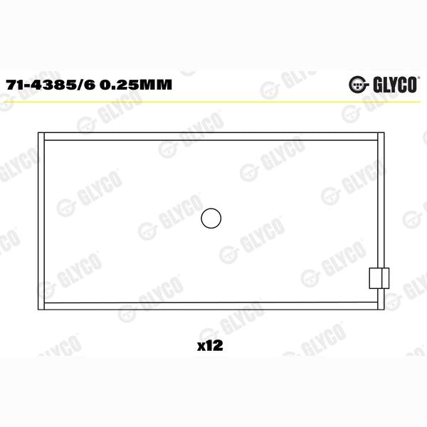 GLYCO 71-4385/60.25MM Connecting Rod Bearing