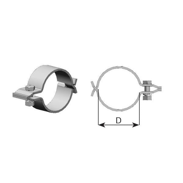 DINEX DIN98773 Exhaust System Clamping Piece
