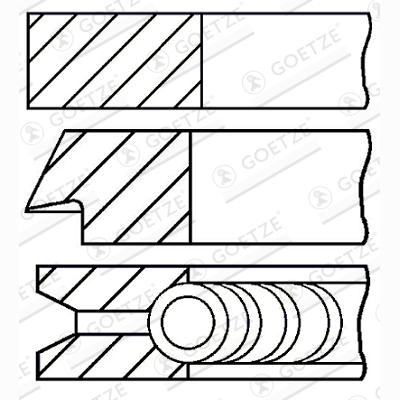 GOETZE 08-422207-00 Piston Ring Kit