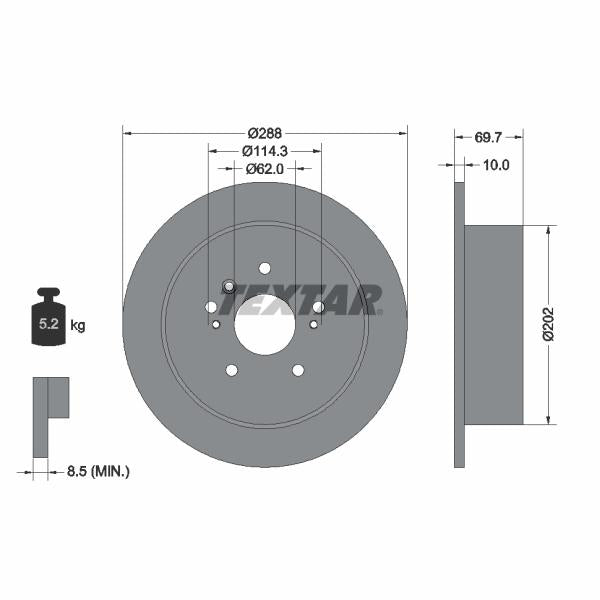 HANS PRIES HP110677 Brake Caliper Guide Bellow