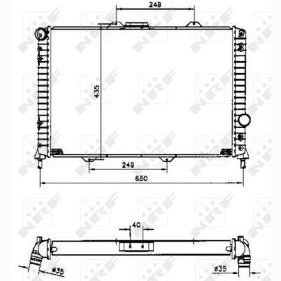 NRF NRF58254 Engine Radiator