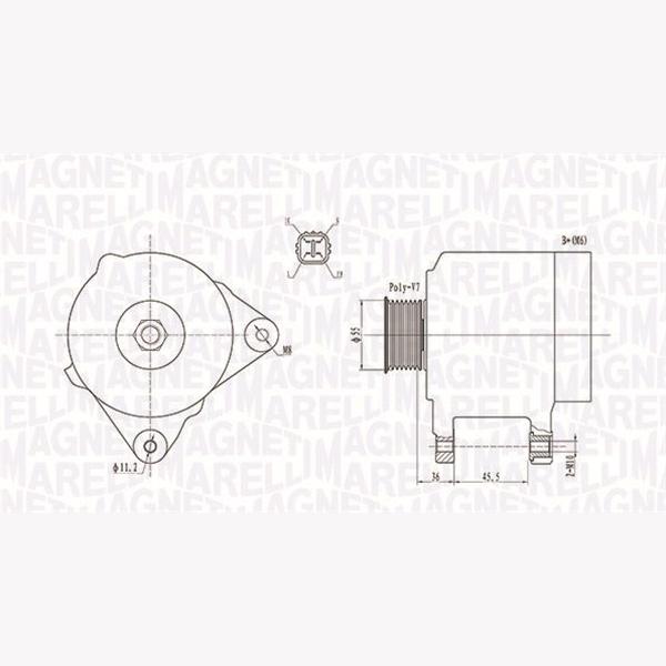 MAGNETI MARELLI 063731907010 Alternator