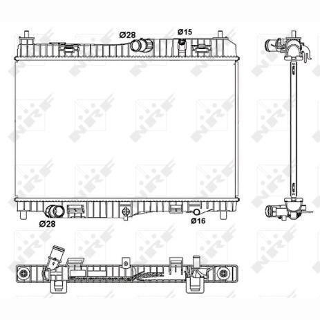 NRF NRF53043 Engine Radiator