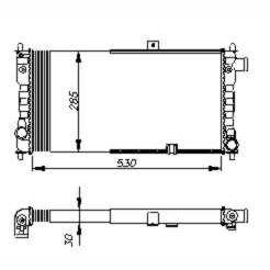 NRF NRF54704 Engine Radiator