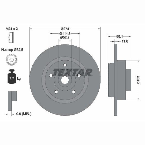 OE BMW 34211162773 Brake Disc Splash Guard