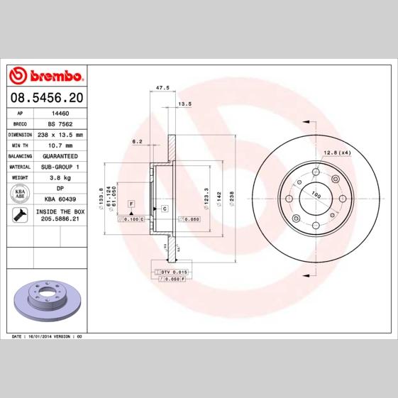 KNORR II328090062 Disc Brake Caliper Repair Kit