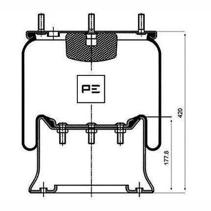 PETERS 084.047-71 Air Suspension Bellow
