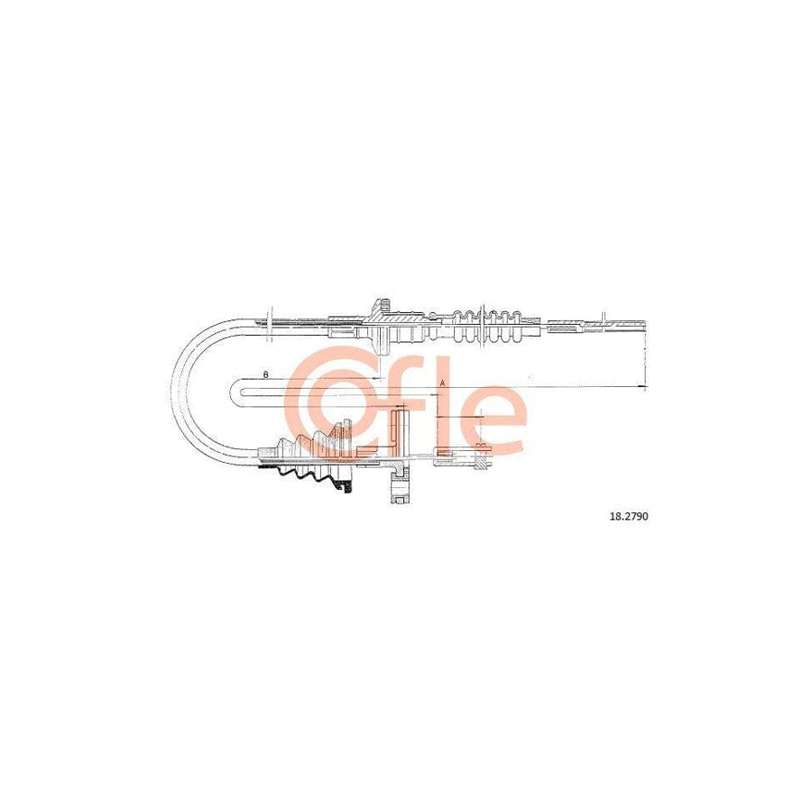Cofle 18.2790 Clutch Cable