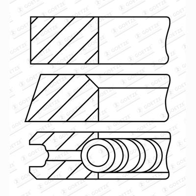 GOETZE 08-782900-00 Piston Ring Kit