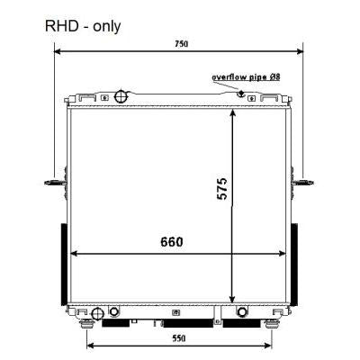 NRF NRF53368 Engine Radiator