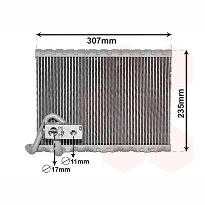 VAN WEZEL WEZ4000V401 Air Conditioning Evaporator