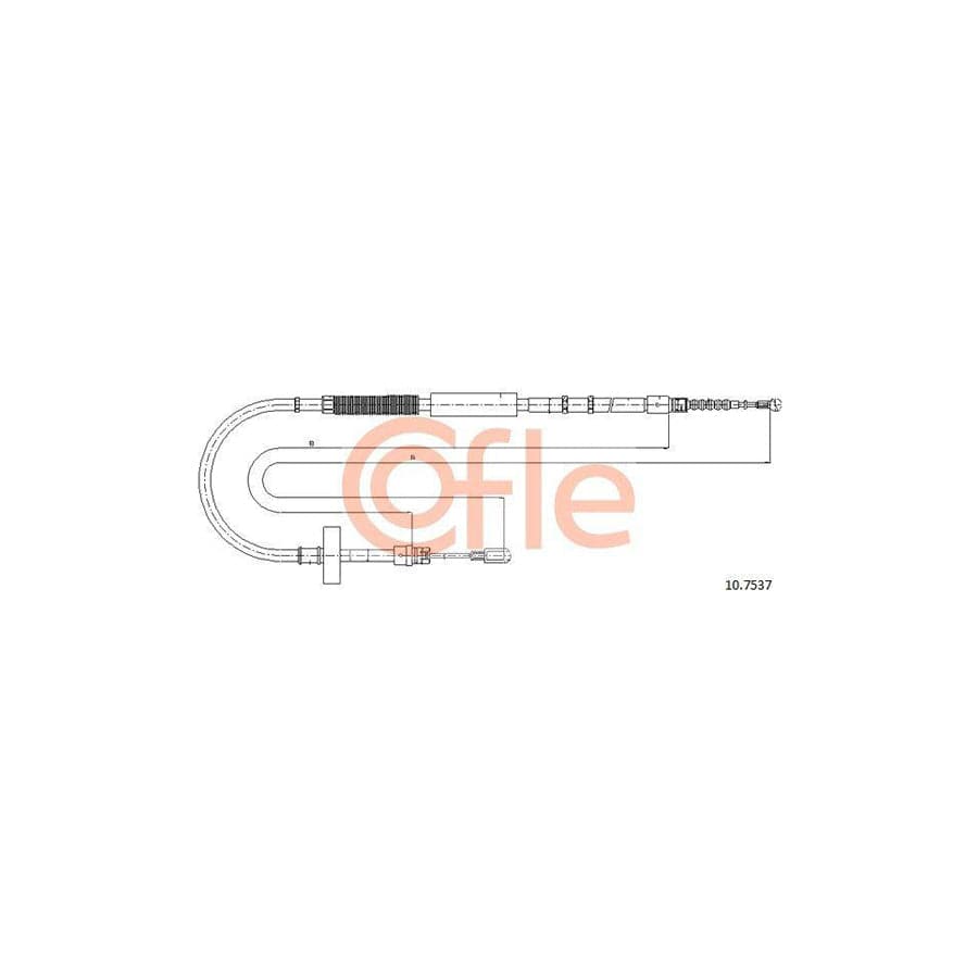 Cofle 92.10.7537 Hand Brake Cable
