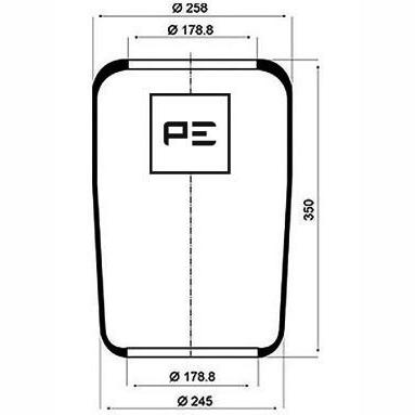 PETERS 084.012-70 Air Suspension Bellow