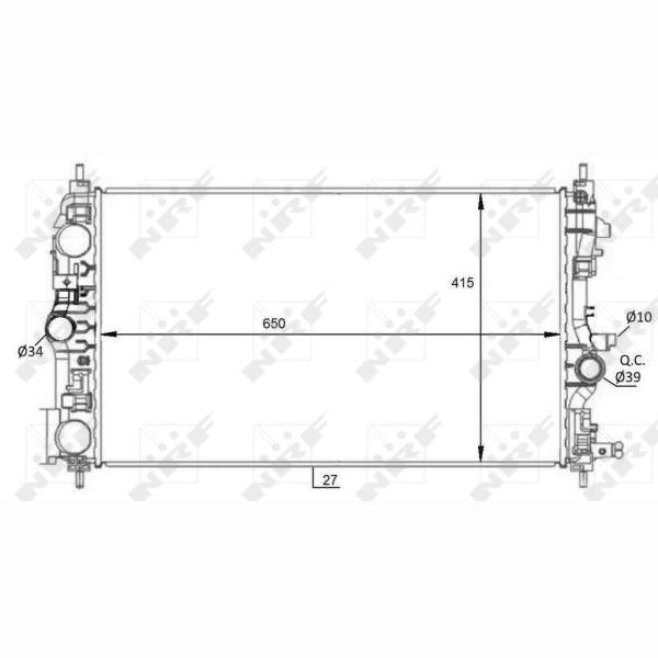 NRF NRF59076 Engine Radiator