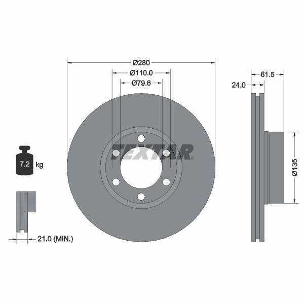 WABCO 4123529252 Brake Caliper Guide Bellow