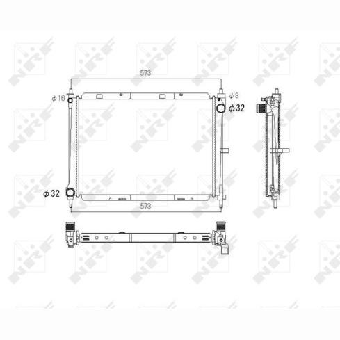 NRF NRF53758 Engine Radiator
