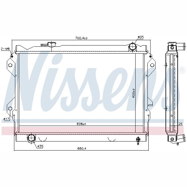 NISSENS NIS62417 Engine Radiator