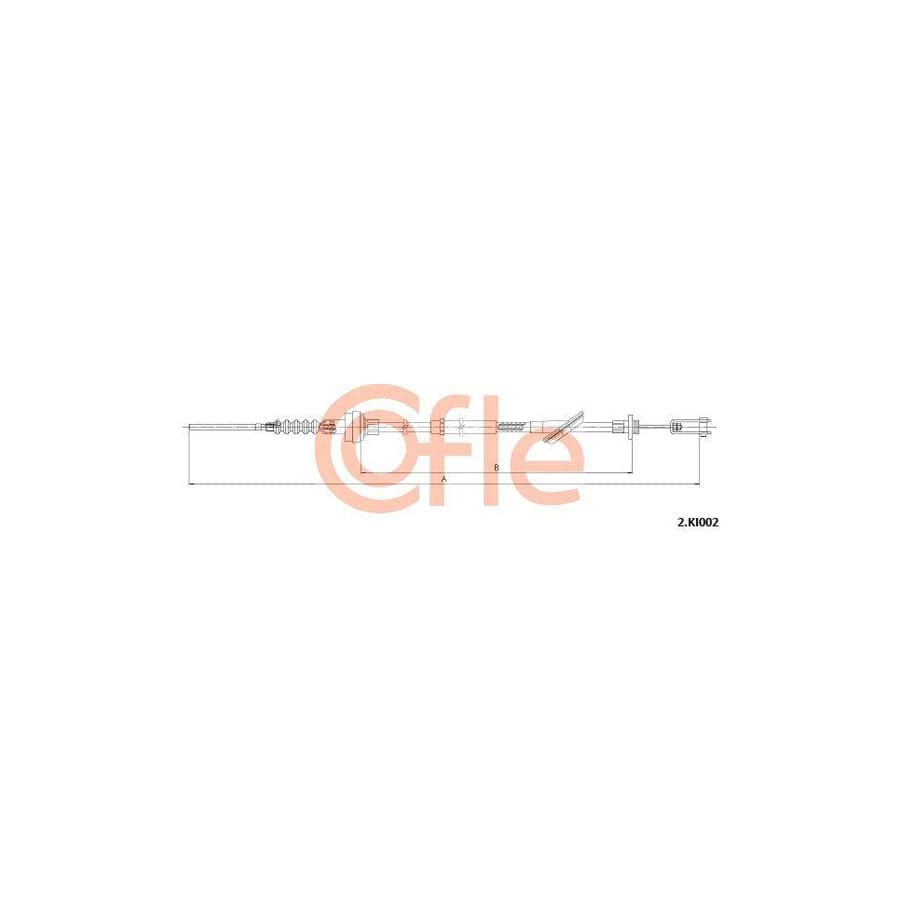 Cofle 2.Ki002 Clutch Cable for KIA Pride Hatchback (Da)