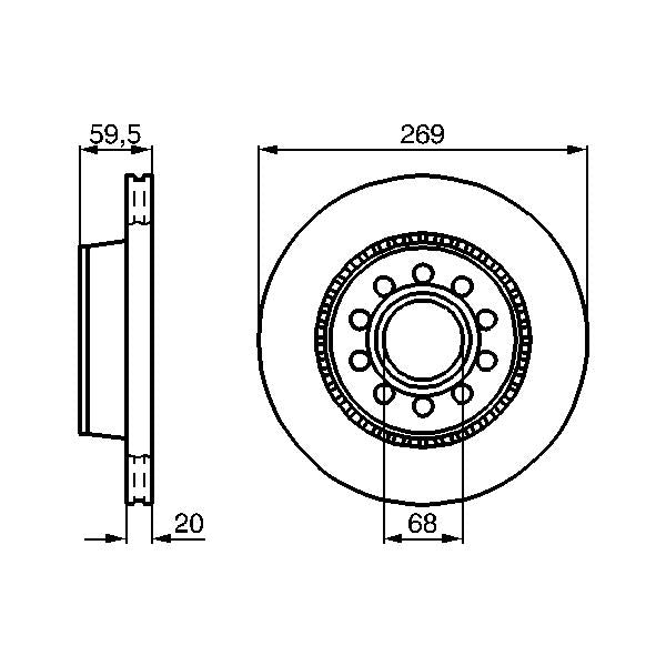 WABCO 9617231090 Parking Brake Valve