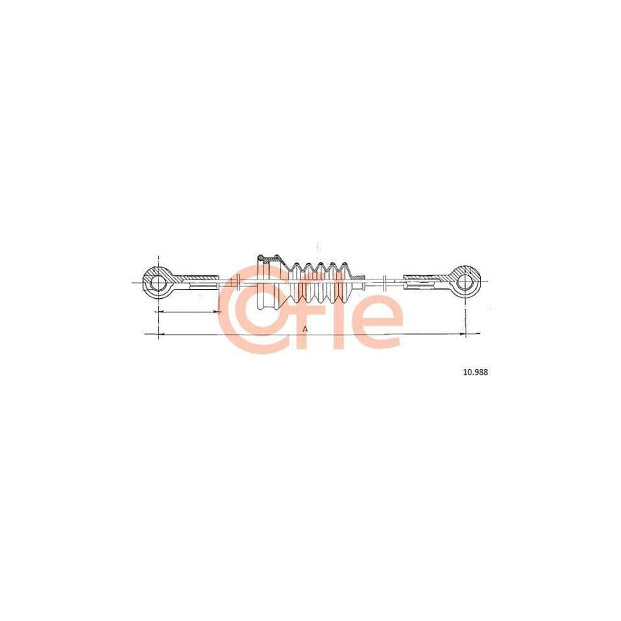 Cofle 92.10.988 Hand Brake Cable