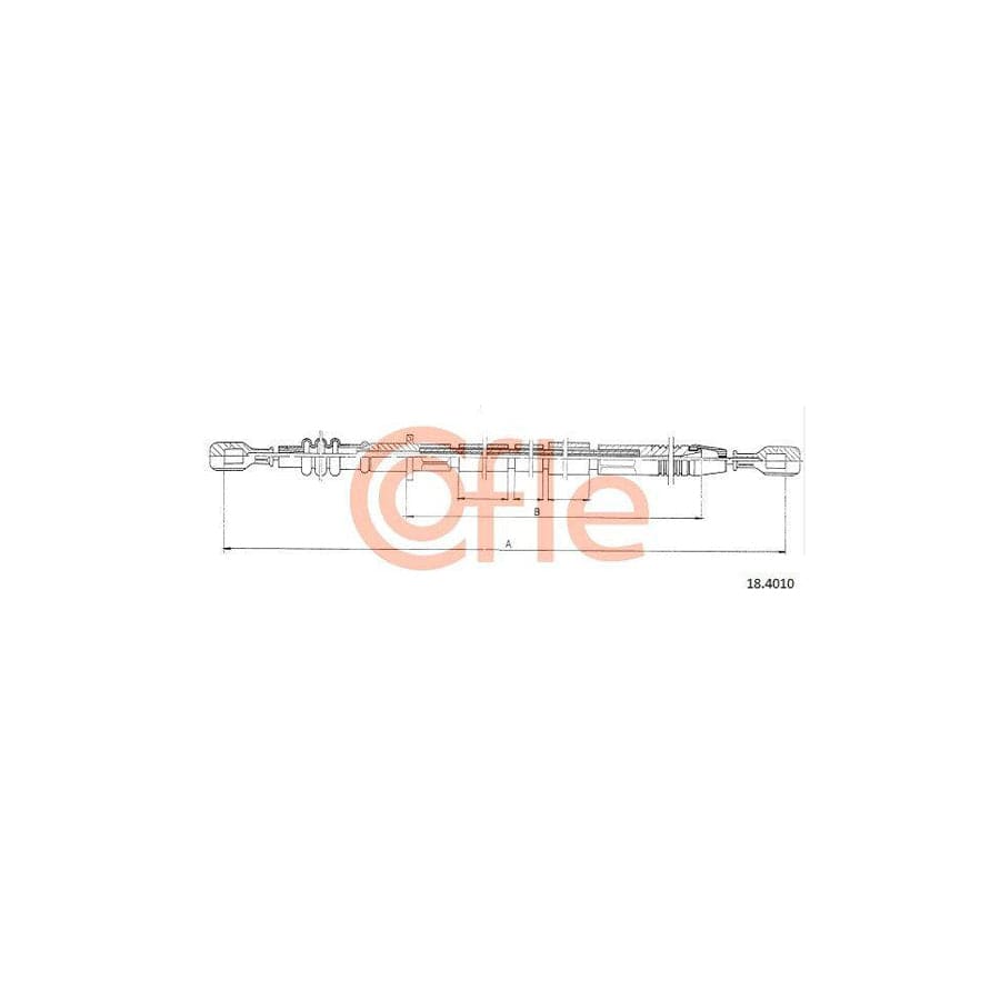Cofle 92.18.4010 Clutch Cable