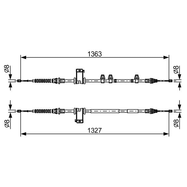 FEBI BILSTEIN FE26468 Parking Brake Cable Pull