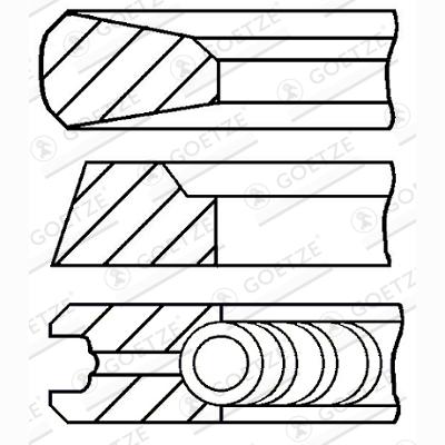 GOETZE 08-502600-00 Piston Ring Kit