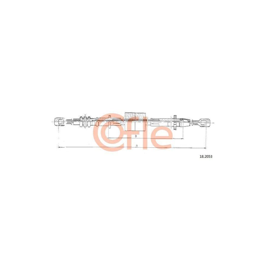 Cofle 18.0800 Cable, Manual Transmission for Nissan Cabstar E Platform / Chassis (Tl_, Vl_)