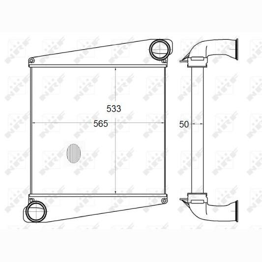 NRF NRF30555 Charge Air Cooler