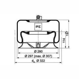 PETERS 084.260-72 Air Suspension Bellow