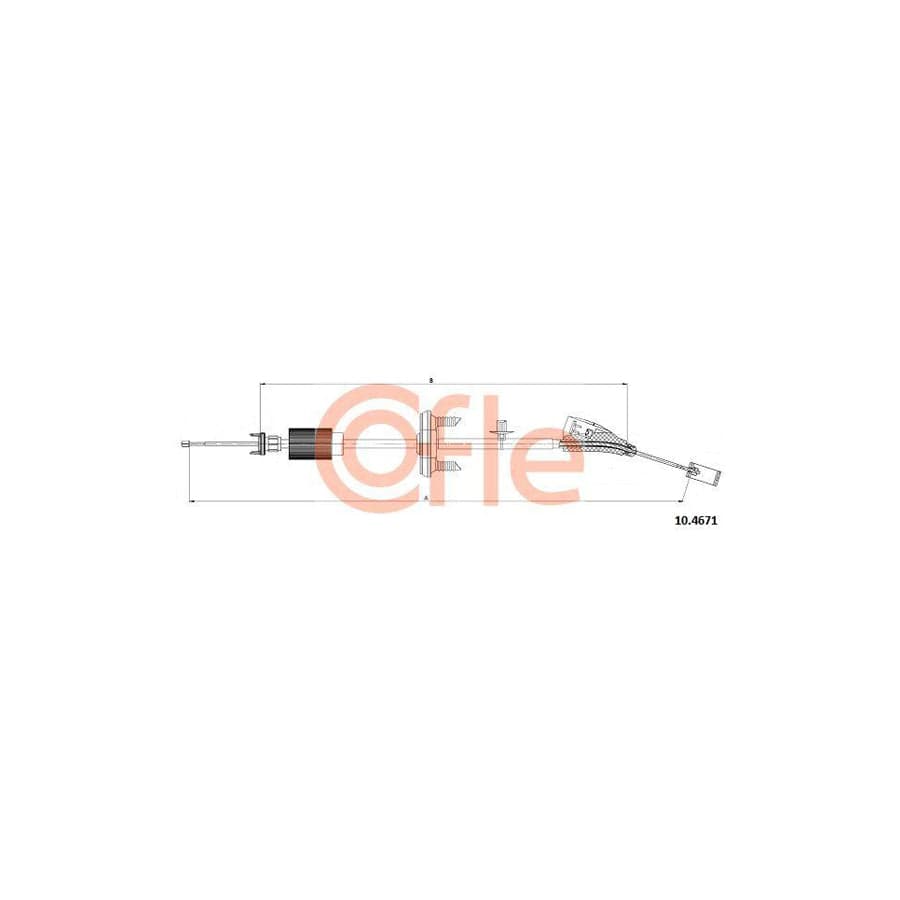 Cofle 92.10.4671 Hand Brake Cable