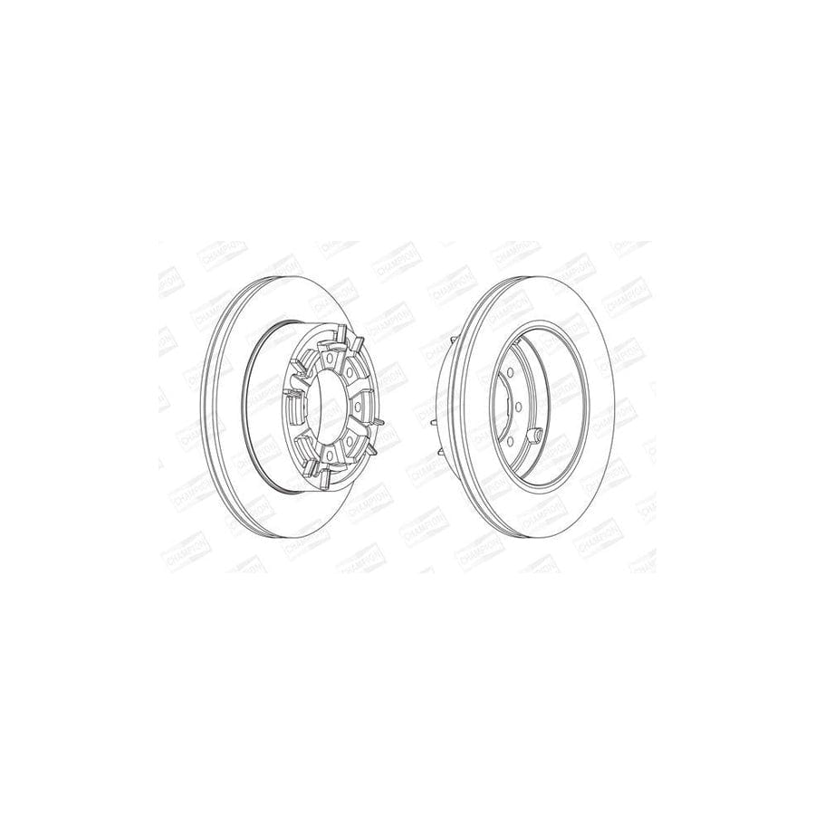 Champion 567128Ch-1 Brake Disc for Iveco Daily