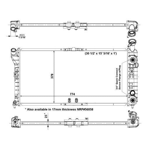 NRF NRF56004 Engine Radiator