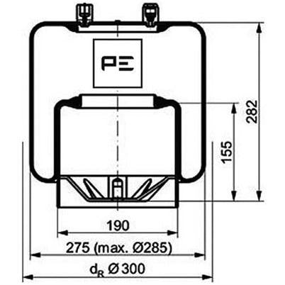 PETERS 084.107-78 Air Suspension Bellow