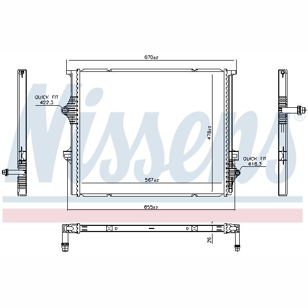 NISSENS NIS606397 Engine Radiator
