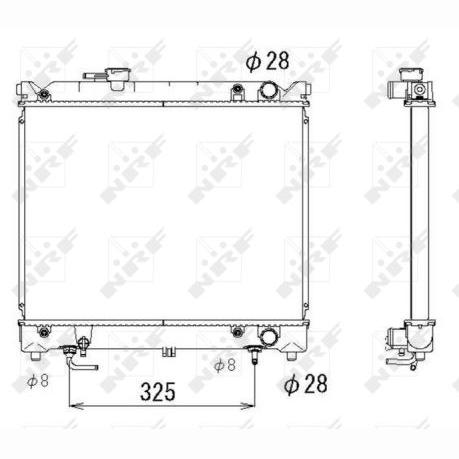 NRF NRF53280 Engine Radiator