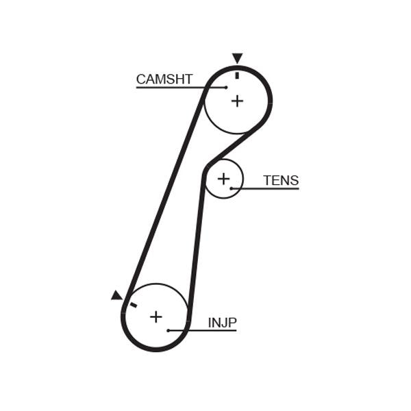 GATES GAT1478RM Timing Belt