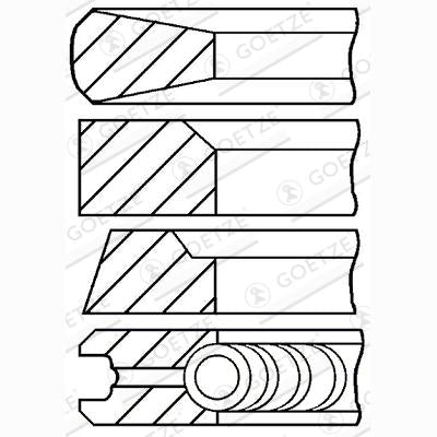 GOETZE 08-347900-10 Piston Ring Kit