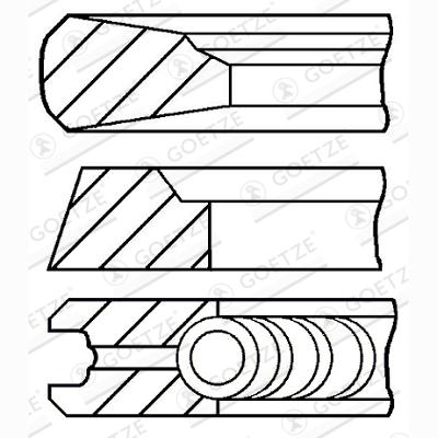 GOETZE 08-962000-00 Piston Ring Kit