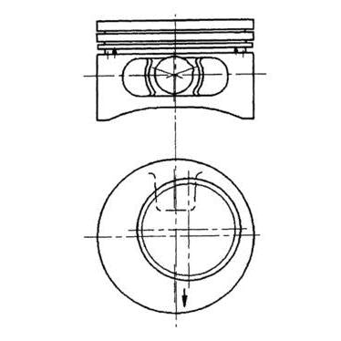 KOLBENSCHMIDT 92123610 Piston