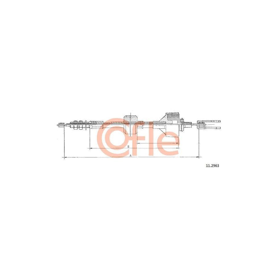 Cofle 11.266 Clutch Cable for Opel Rekord