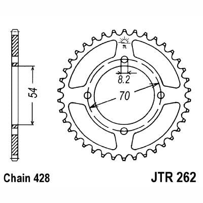 JT JTR262,40 Chain Sprocket