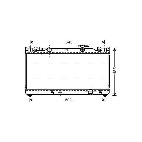 AVA COOLING TO2341AVA Engine Radiator
