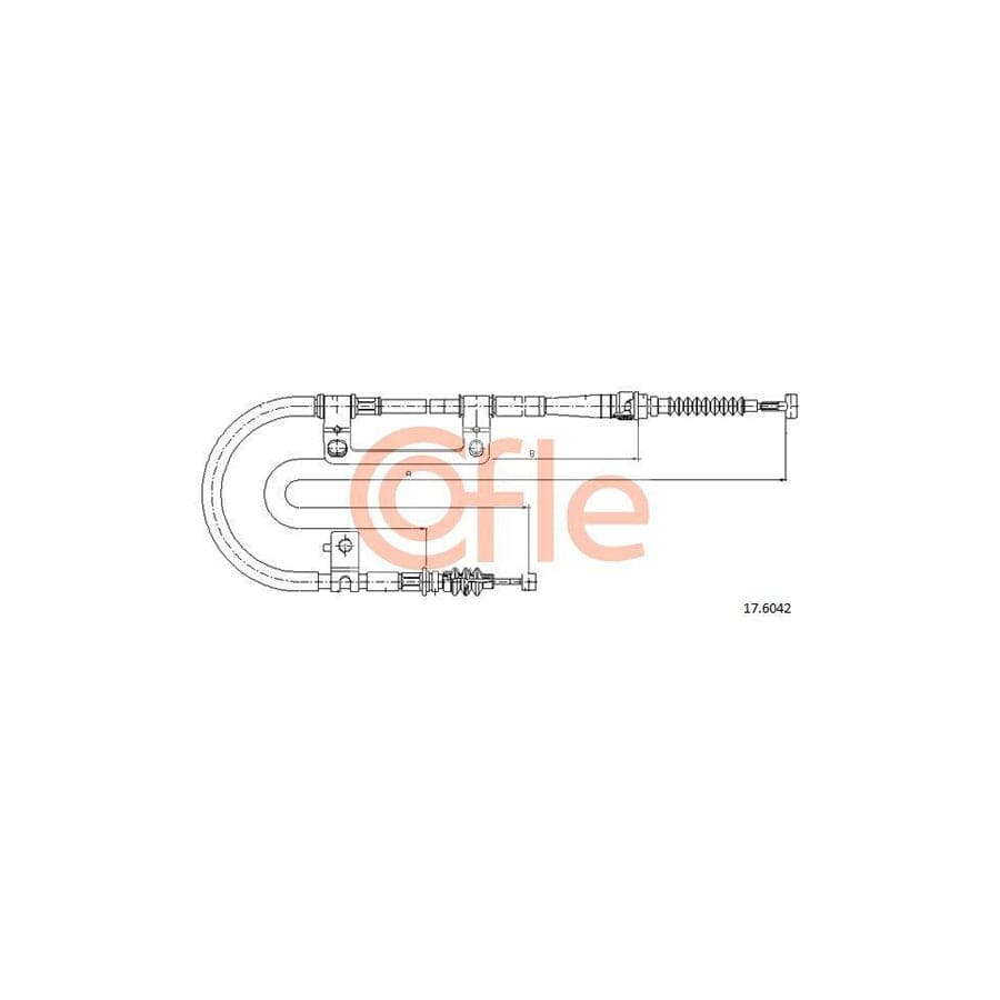 Cofle 17.6042 Hand Brake Cable