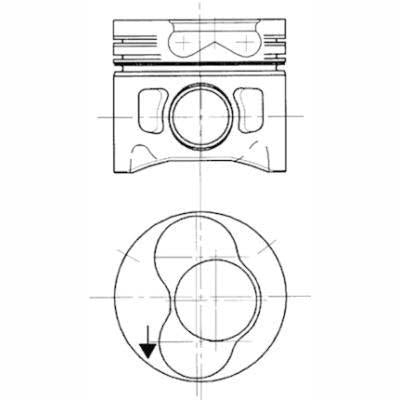 KOLBENSCHMIDT 99743720 Piston