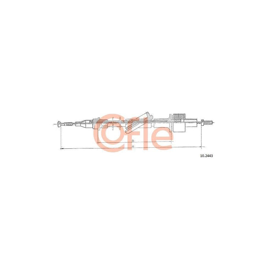 Cofle 92.10.2443 Clutch Cable for Ford Transit