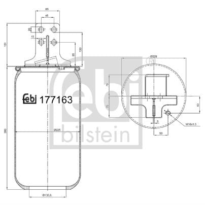 FEBI FE177163 Air Suspension Bellow