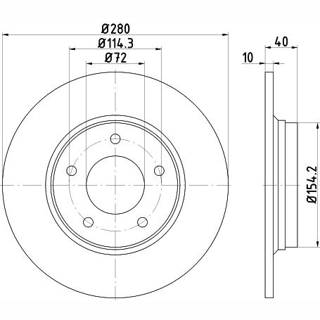 WABCO 9125279212 Brake Caliper Guide Bellow