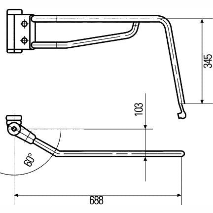 HELLA 8HG503019-022 Side Mirror Support